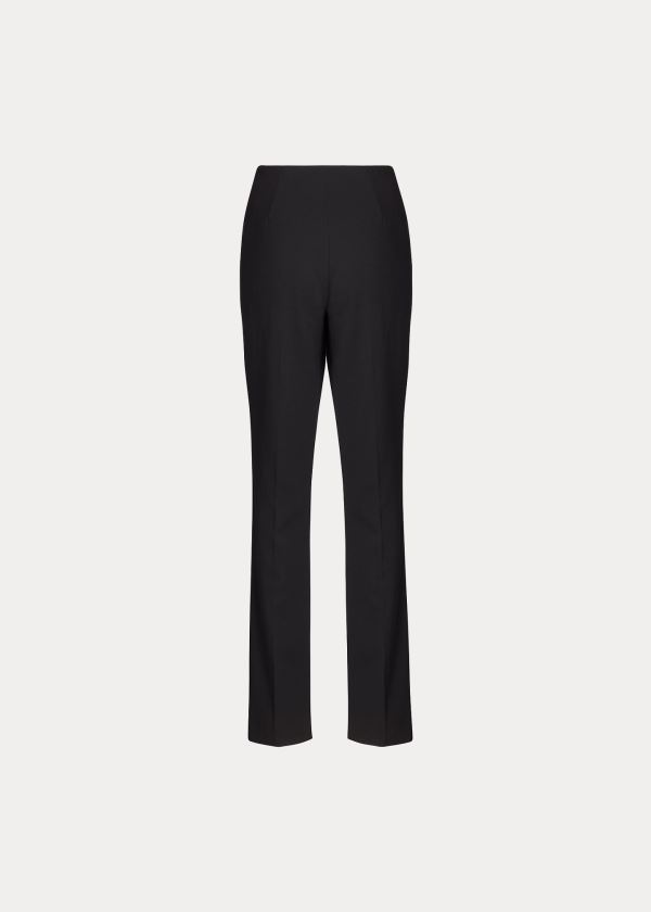 Pantalones Ralph Lauren Mujer Negros - Alandra Stretch Wool - FSJIN0518